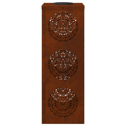 Solar LED Pathway Light 2 pcs Rusty Weathering Steel