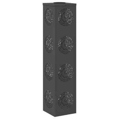 Solar LED Pathway Light 2 pcs Black Cold Rolled Steel