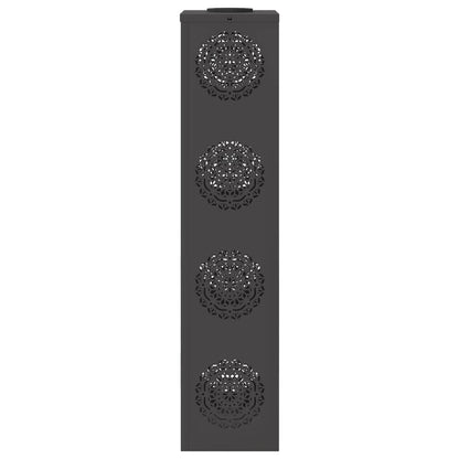 Solar LED Pathway Light 2 pcs Black Cold Rolled Steel