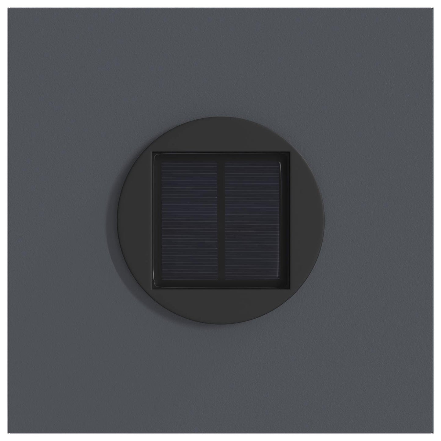 Solar LED Pathway Light 2 pcs Anthracite Cold Rolled Steel