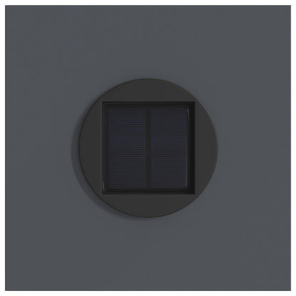 Solar LED Pathway Light 2 pcs Anthracite Cold Rolled Steel