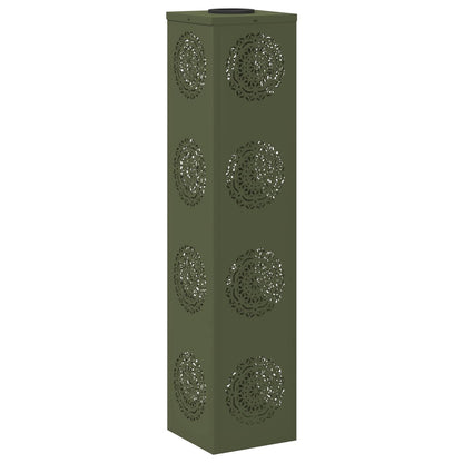 Solar LED Pathway Light 2 pcs Olive Green Cold Rolled Steel