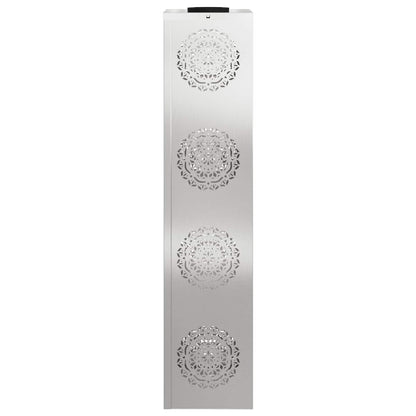 Solar LED Pathway Light 2 pcs Silver Stainless Steel
