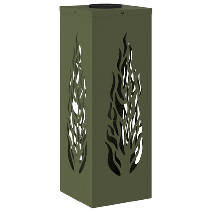 Solar LED Pathway Light 2 pcs Olive Green Cold Rolled Steel