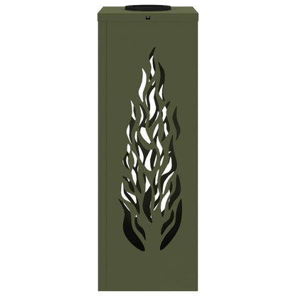 Solar LED Pathway Light 2 pcs Olive Green Cold Rolled Steel