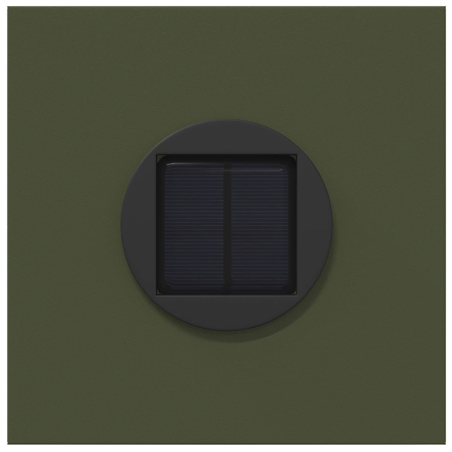 Solar LED Pathway Light 2 pcs Olive Green Cold Rolled Steel