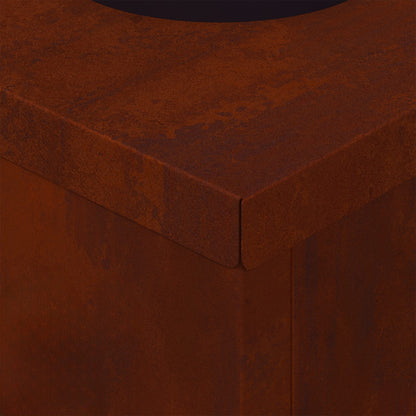 Solar LED Pathway Light 2 pcs Corten Steel Corten Steel