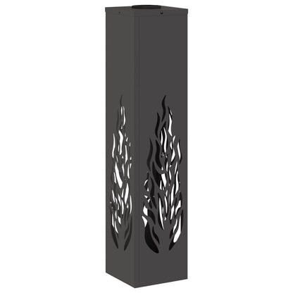 Solar LED Pathway Light 2 pcs Black Cold Rolled Steel