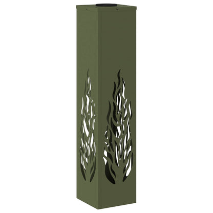 Solar LED Pathway Light 2 pcs Olive Green Cold Rolled Steel