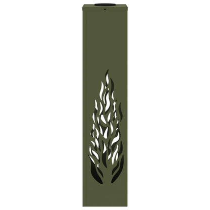 Solar LED Pathway Light 2 pcs Olive Green Cold Rolled Steel