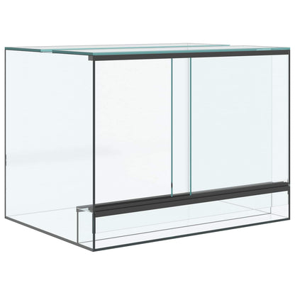 Terrarium with Storage Transparent 40 x 30 x 30 cm Glass