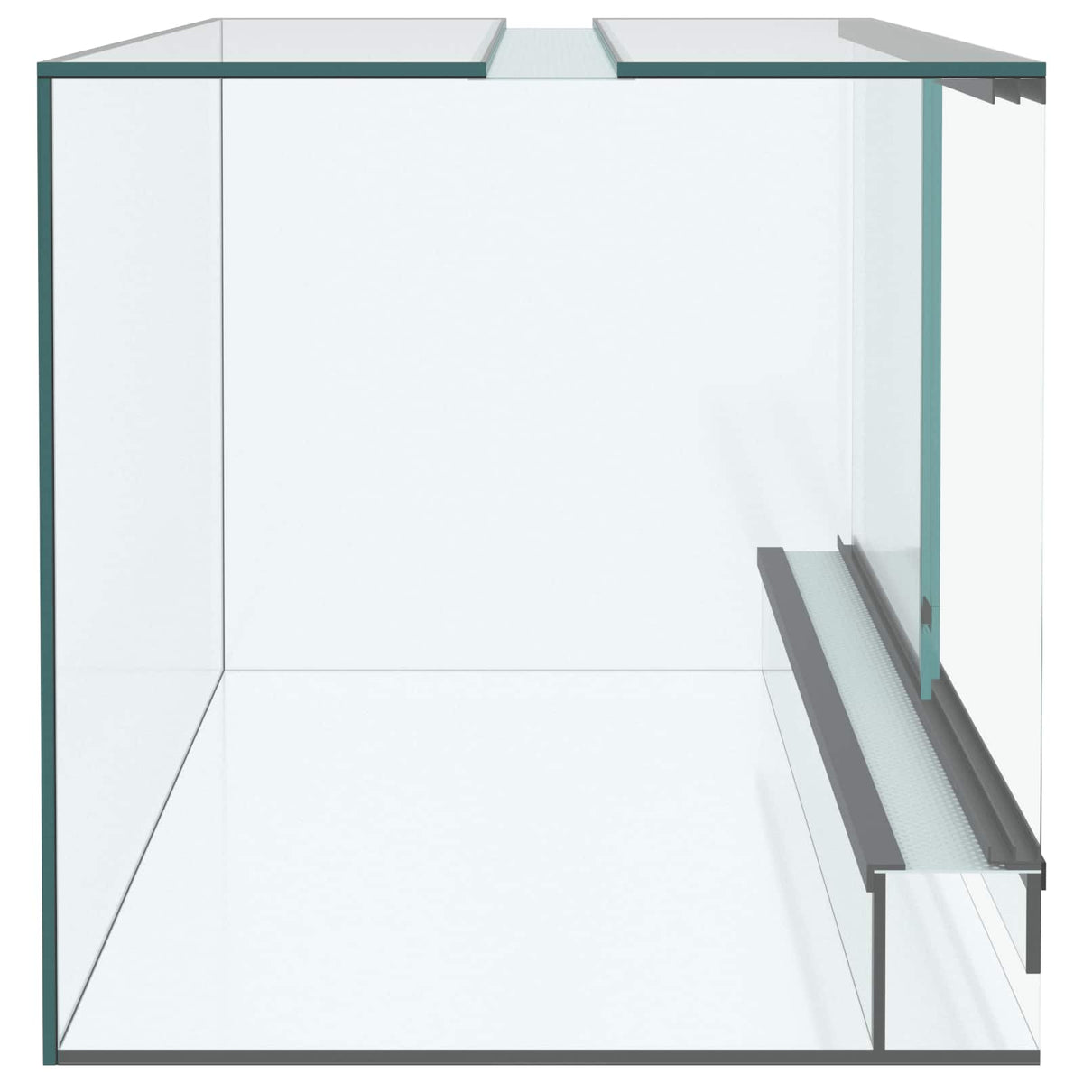 Terrarium with Storage Transparent 50 x 30 x 30 cm Glass