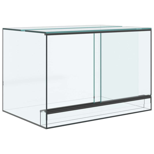 Terrarium with Storage Transparent 60 x 40 x 40 cm Glass