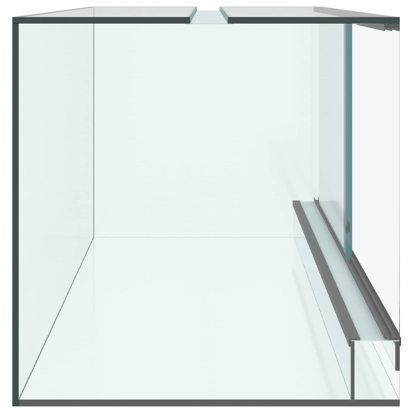 Terrarium with Storage Transparent 80 x 40 x 40 cm Glass
