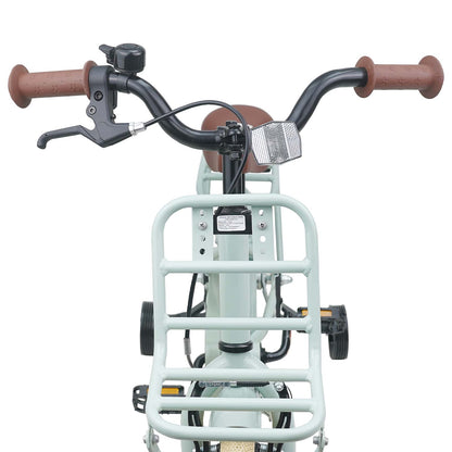 Kids Bike 12 Inches for 2-4 Years Old Light Green