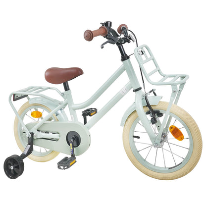 Kids Bike 12 Inches for 2-4 Years Old Light Green