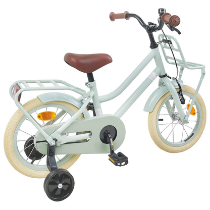 Kids Bike 12 Inches for 2-4 Years Old Light Green