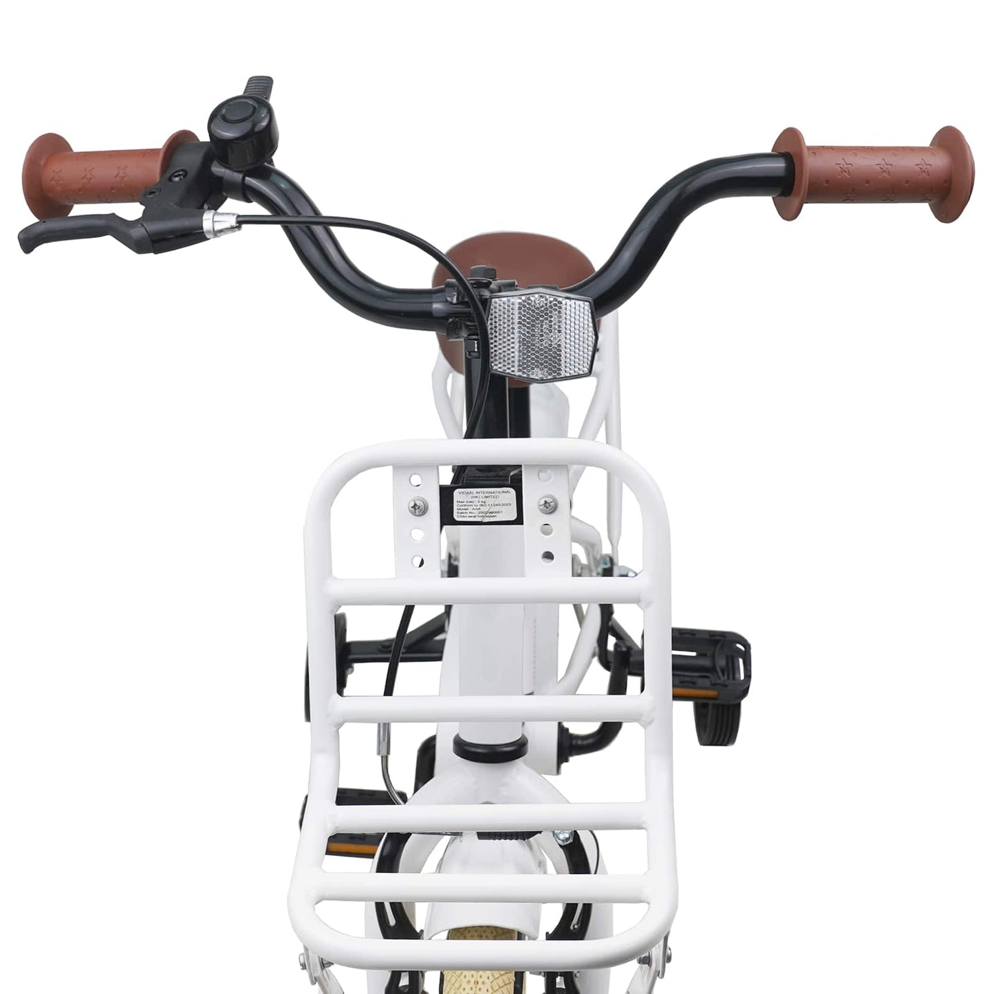Kids Bike 12 Inches for 2-4 Years Old White