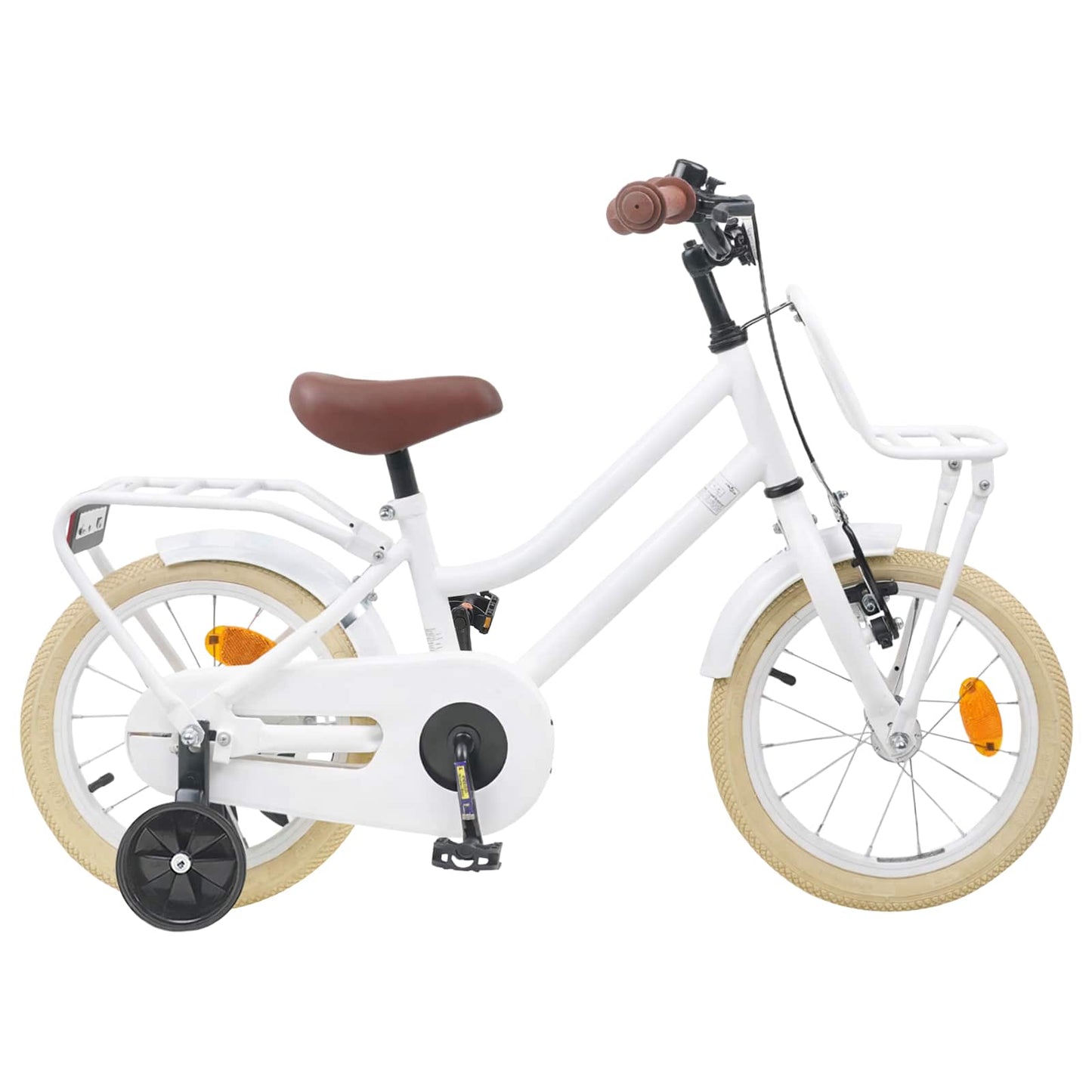 Kids Bike 12 Inches for 2-4 Years Old White