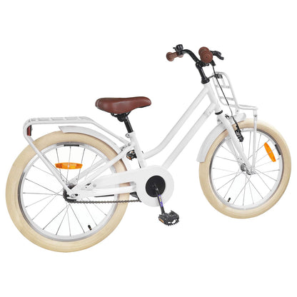 Kids Bike 18 Inches for 5-7 Years Old White
