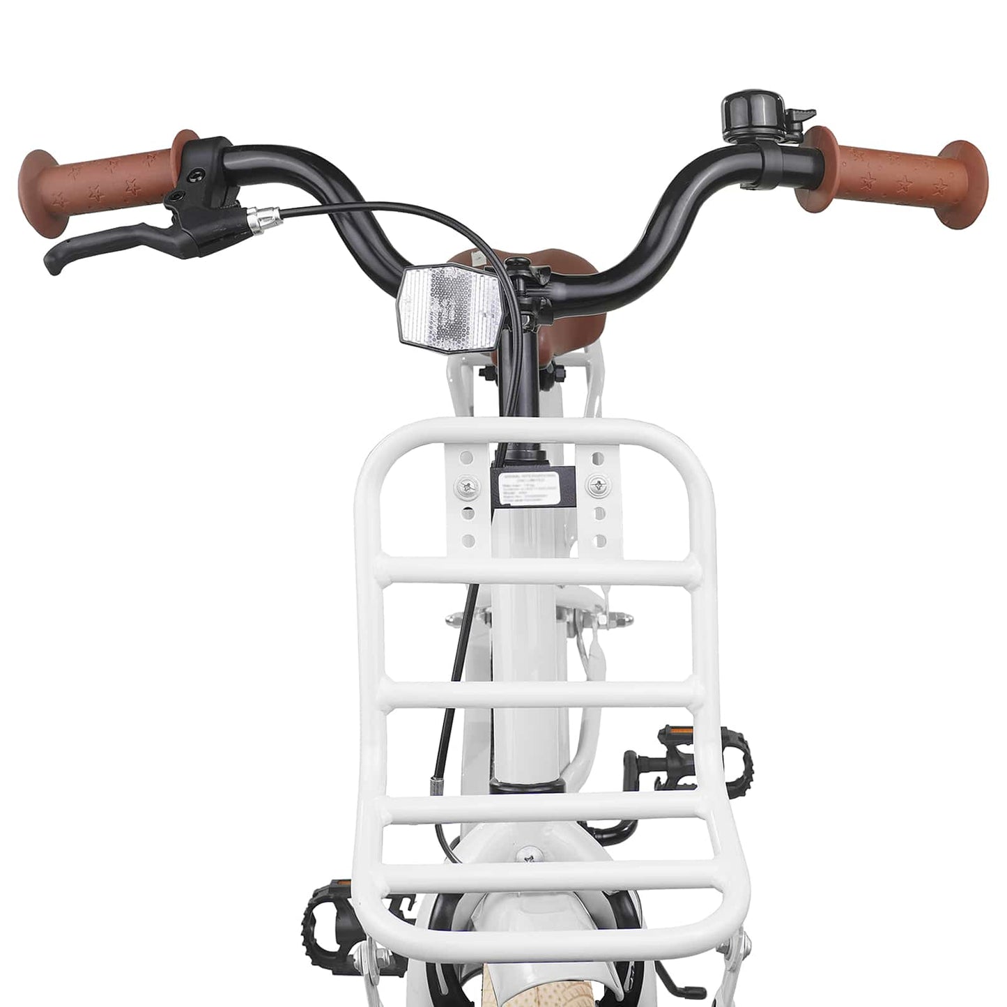 Kids Bike 22 Inches for 7-12 Years Old White