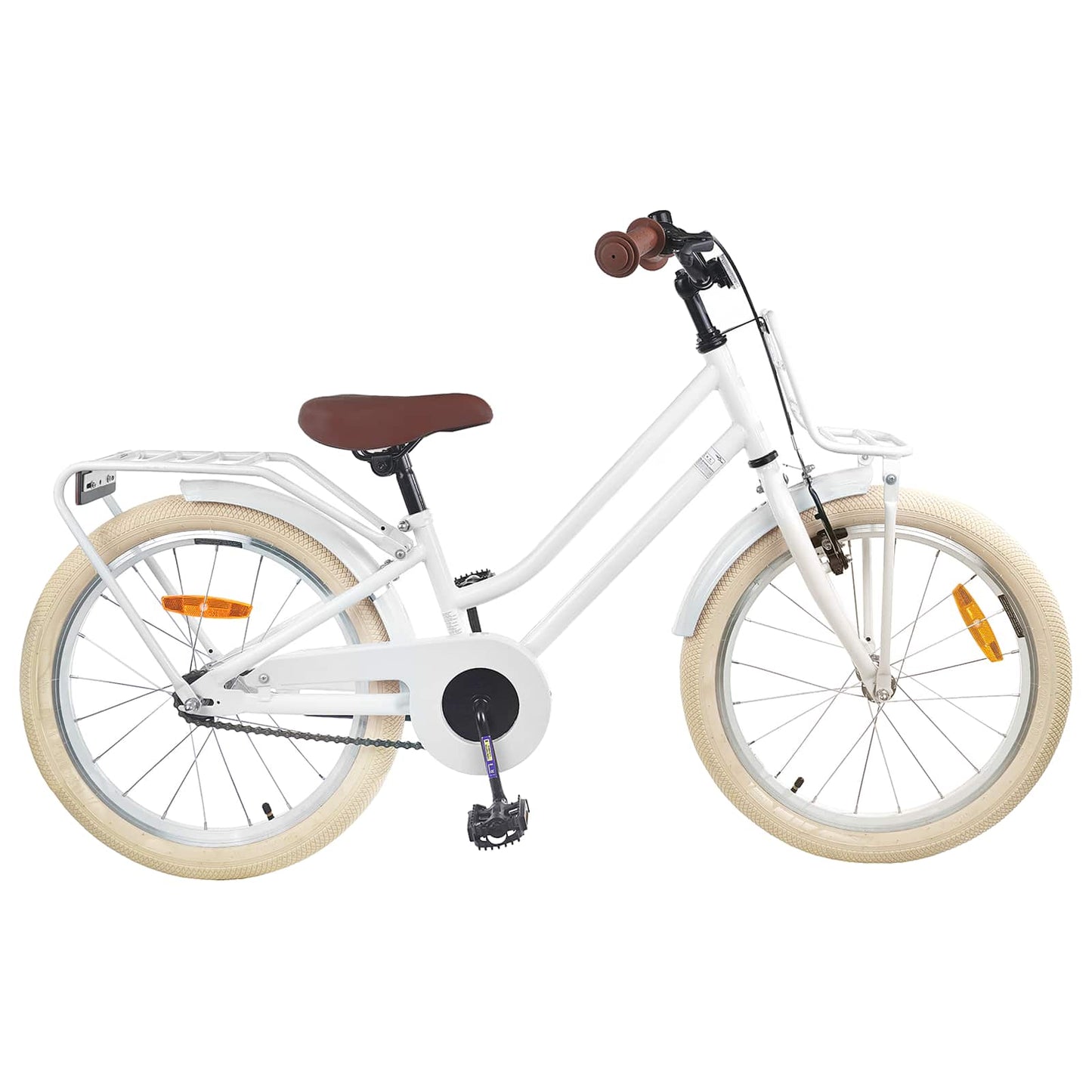 Kids Bike 22 Inches for 7-12 Years Old White