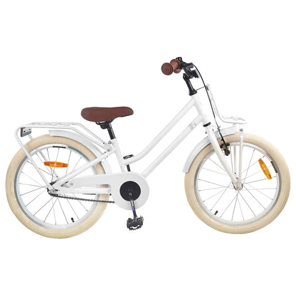 Kids Bike 22 Inches for 7-12 Years Old White