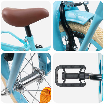 Kids Bike 12 Inches for 2-4 Years Old Light Blue