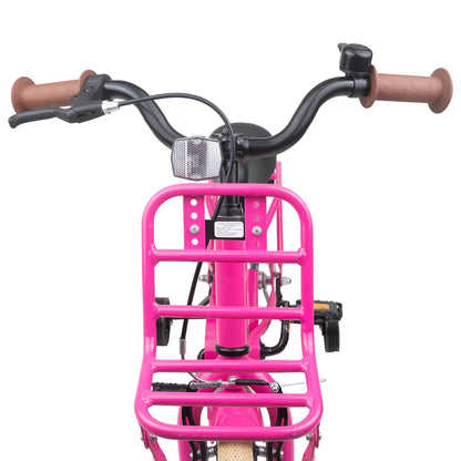 Kids Bike 14 Inches for 3-5 Years Old Dark Pink