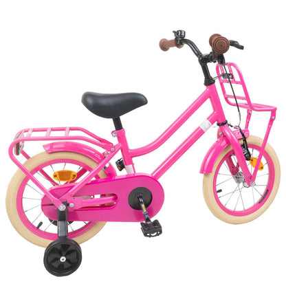 Kids Bike 14 Inches for 3-5 Years Old Dark Pink