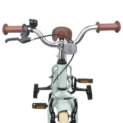 Kids Bike 14 Inches for 3-5 Years Old Light Green