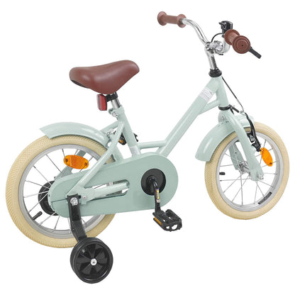 Kids Bike 14 Inches for 3-5 Years Old Light Green