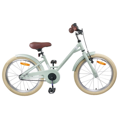 Kids Bike 18'' for 5-7 Years Old Light Green