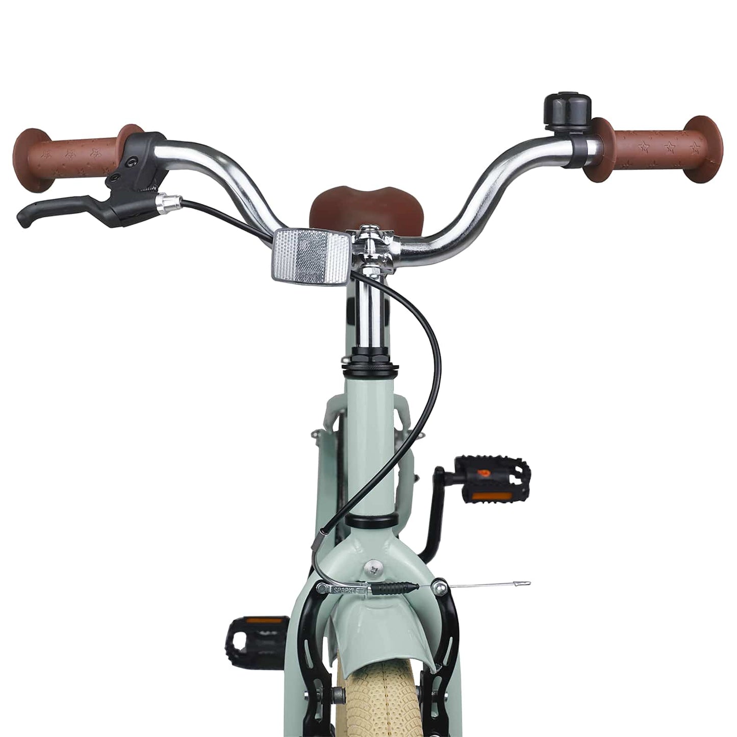 Kids Bike 22 Inches for 7-12 Years Old Light Green
