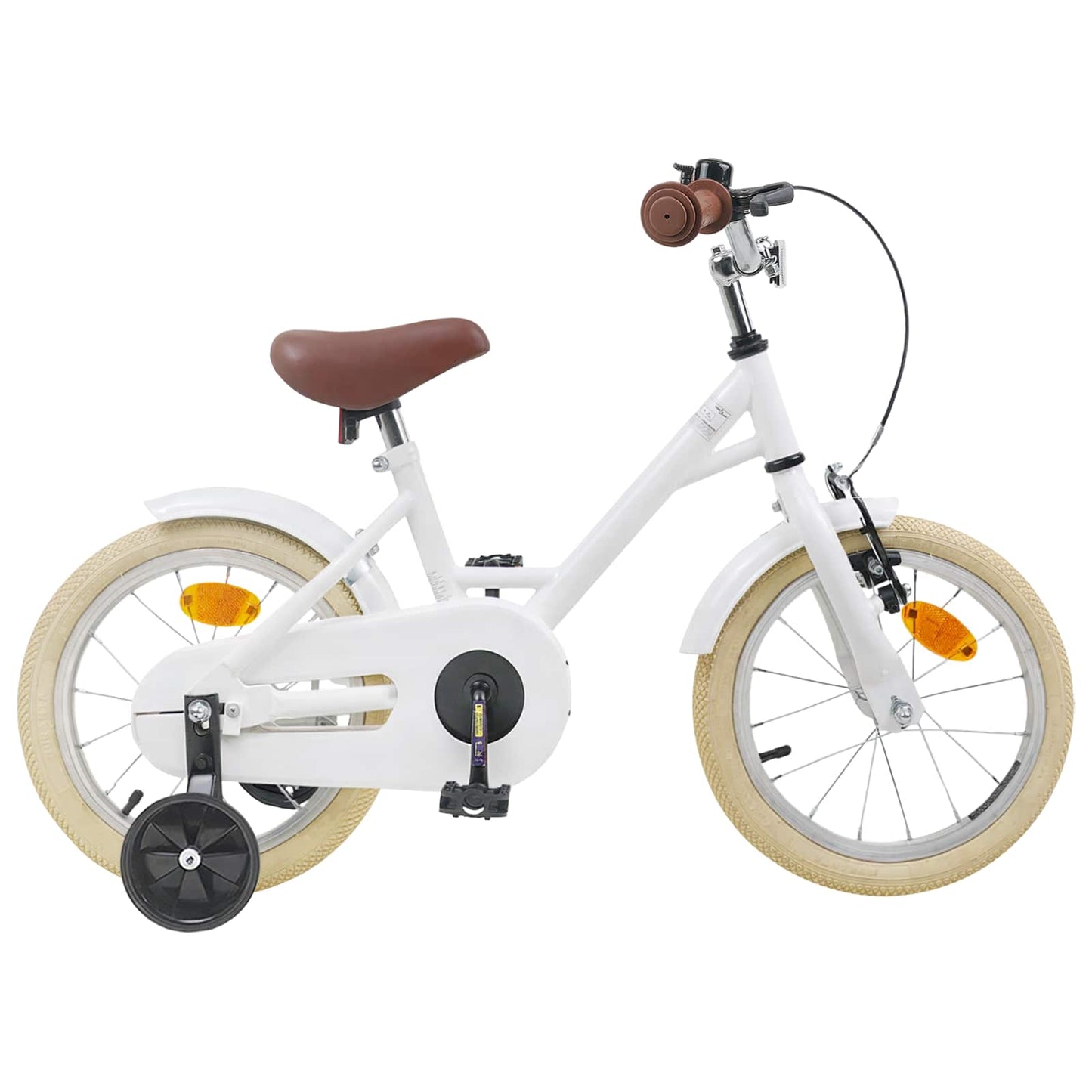 Kids Bike 14 Inches for 3-5 Years Old White