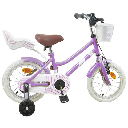 Kids Bike 14 Inches for 3-5 Years Old Purple