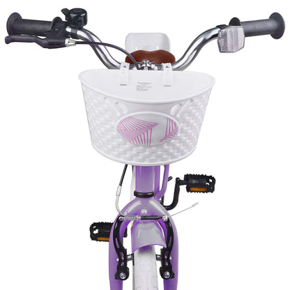 Kids Bike 18 Inches for 5-7 Years Old Purple