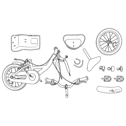 Kids Bike 18 Inches for 5-7 Years Old Purple