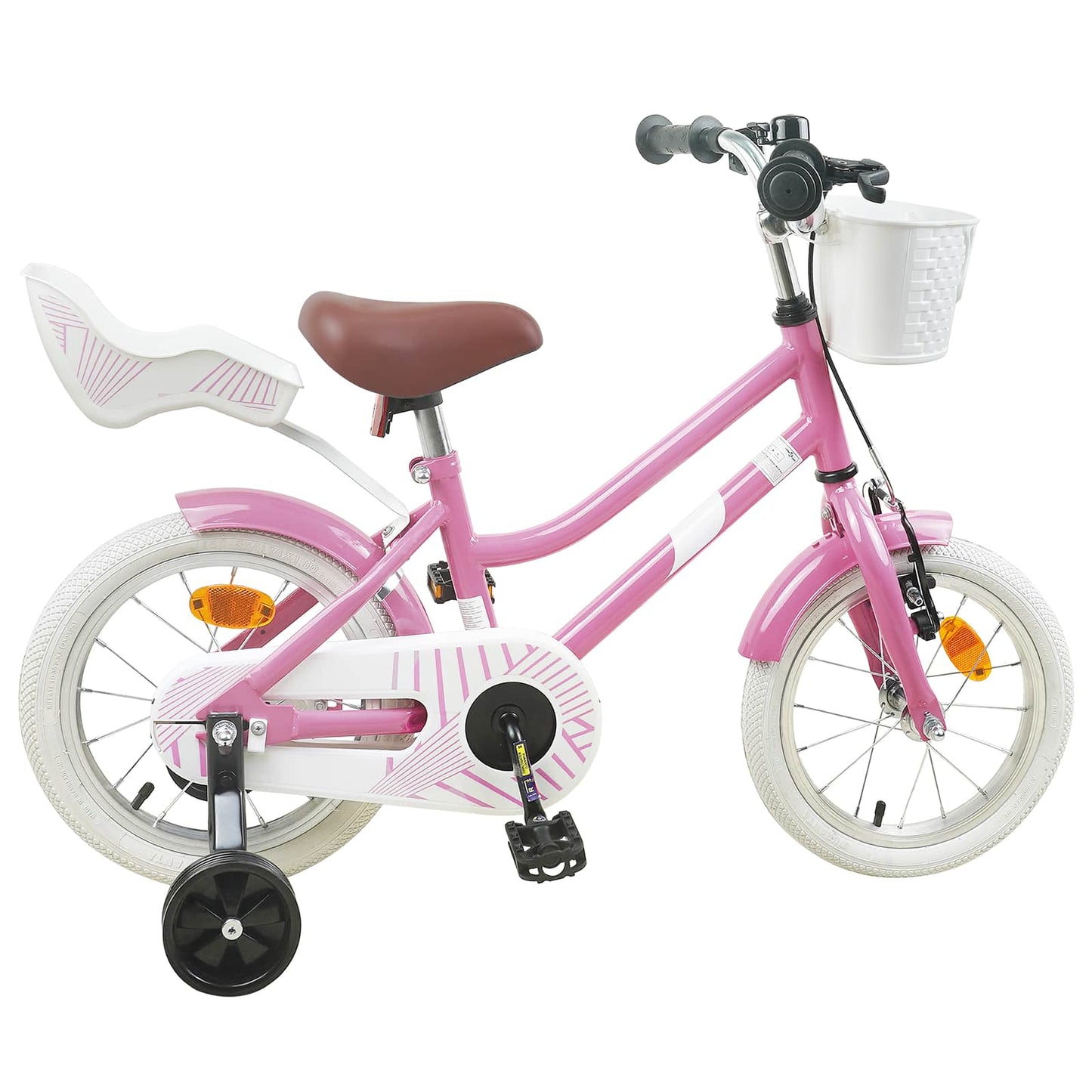 Kids Bike 14 Inches for 3-5 Years Old Light Pink