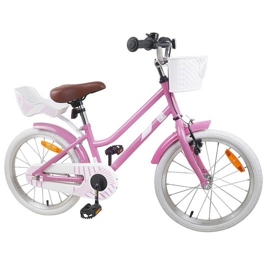 Kids Bike 18 Inches for 5-7 Years Old Light Pink
