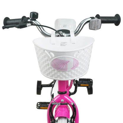 Kids Bike 12 Inches for 2-4 Years Old Dark Pink