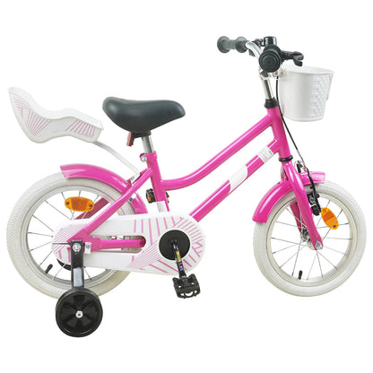 Kids Bike 12 Inches for 2-4 Years Old Dark Pink