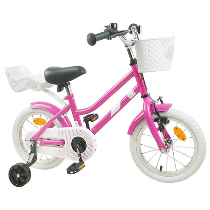 Kids Bike 14 Inches for 3-5 Years Old Dark Pink