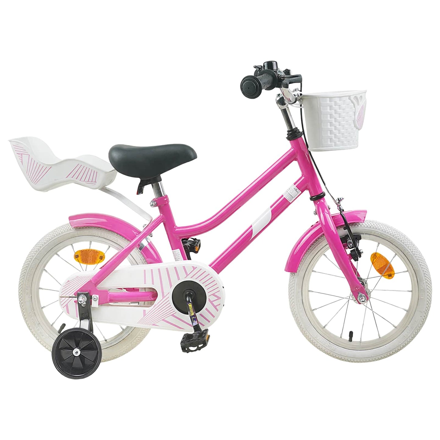Kids Bike 14 Inches for 3-5 Years Old Dark Pink