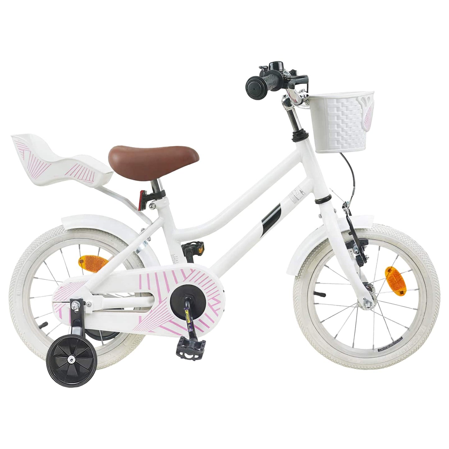 Kids Bike 14 Inches for 3-5 Years Old White