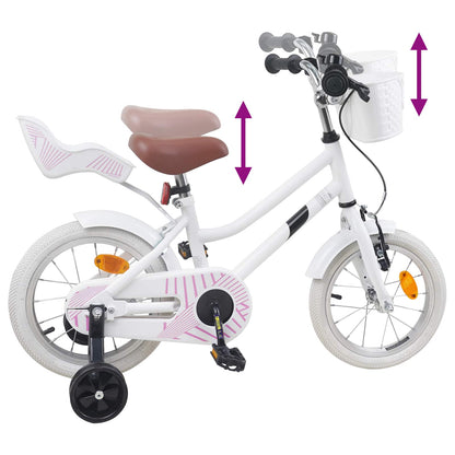 Kids Bike 16 Inches for 4-6 Years Old White