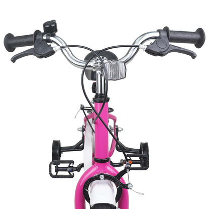 Kids Bike 14 Inches for 3-5 Years Old Pink White