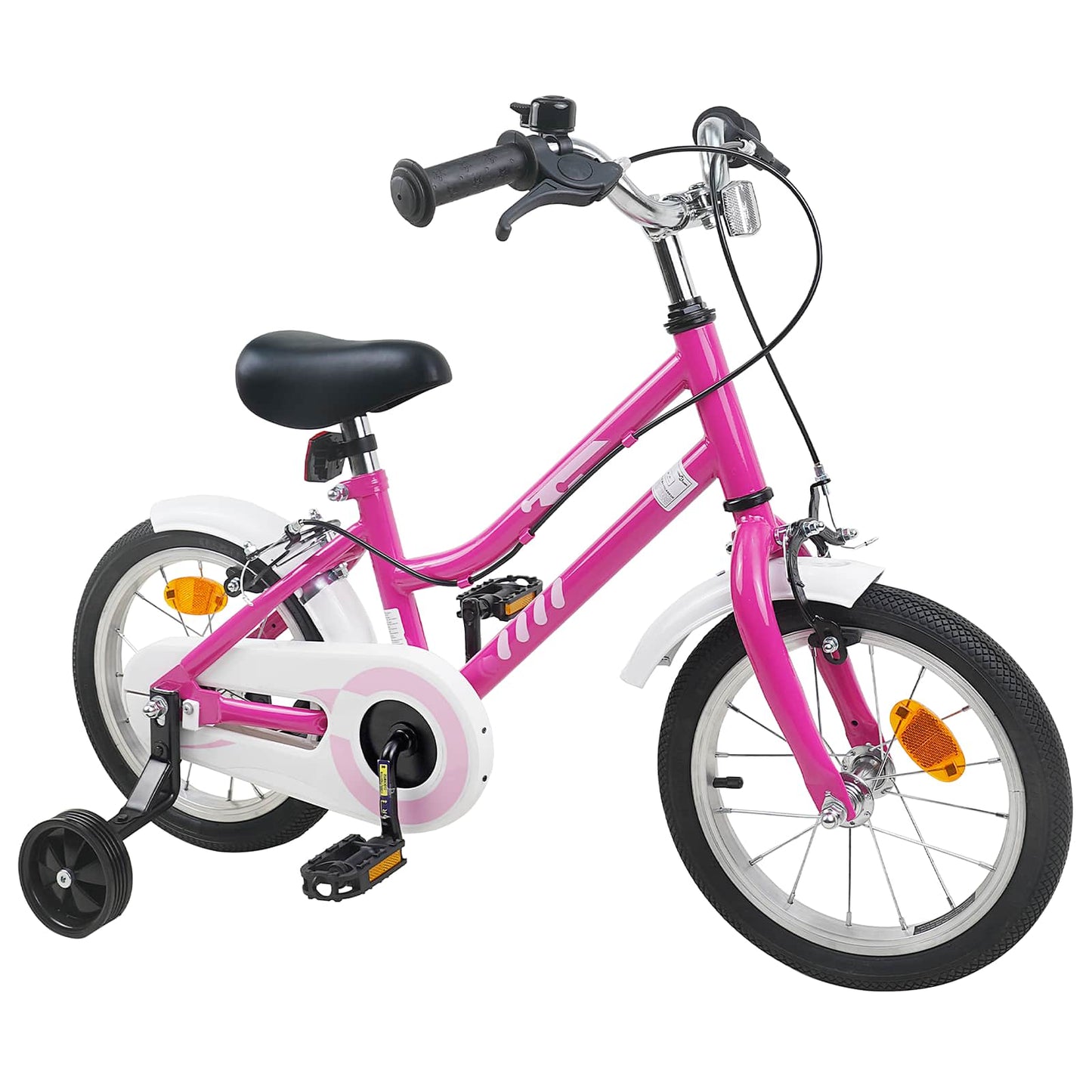 Kids Bike 14 Inches for 3-5 Years Old Pink White