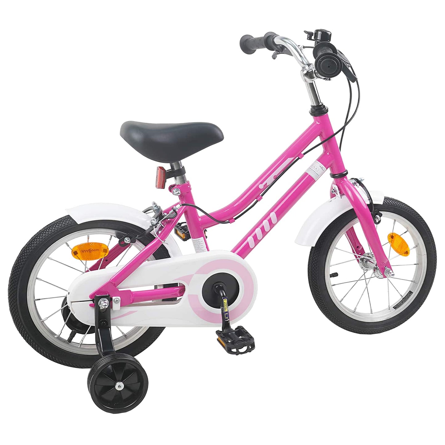 Kids Bike 14 Inches for 3-5 Years Old Pink White