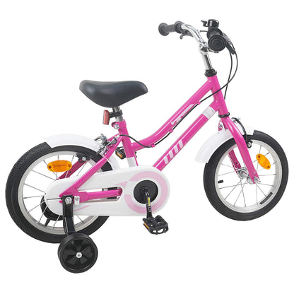 Kids Bike 14 Inches for 3-5 Years Old Pink White